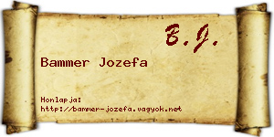 Bammer Jozefa névjegykártya